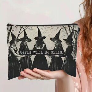 Mysterious Witch And Moonlight Makeup Bag - NEW - 6 in L x 8.5 in W